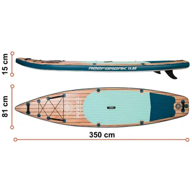 Neo-Sport, deska SUP Reefbreak, 350-81-15 cm