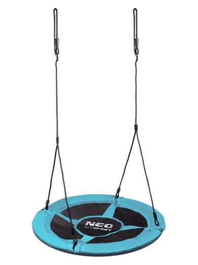 Neo-Sport, huśtawka okrągła, bocianie gniazdo, turkusowe, 95 cm