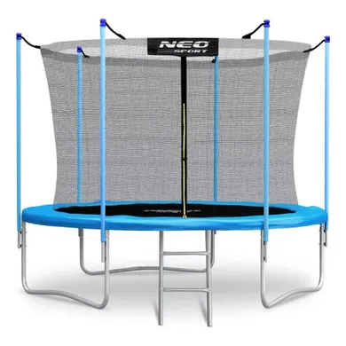 Neo-Sport, trampolina ogrodowa siatka wewnętrzna i drabinką, 252 cm