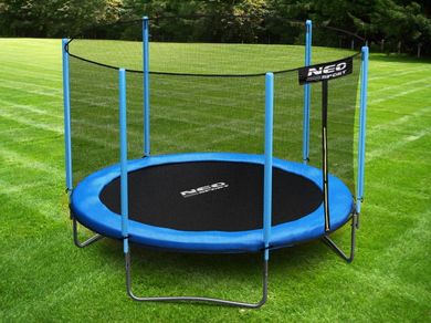 Neo-Sport, trampolina ogrodowa z siatką zewnętrzną, 252 cm