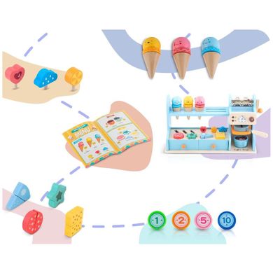 Nukido, kawiarnio lodziarnia, drewniana