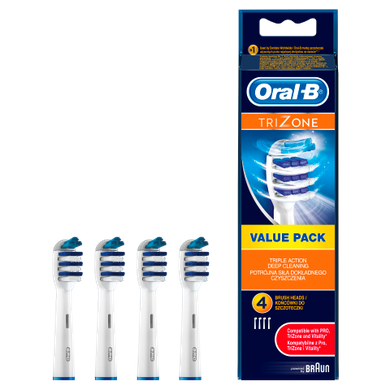 Oral-B, TriZone, końcówki do szczoteczek elektrycznych, 4 szt.