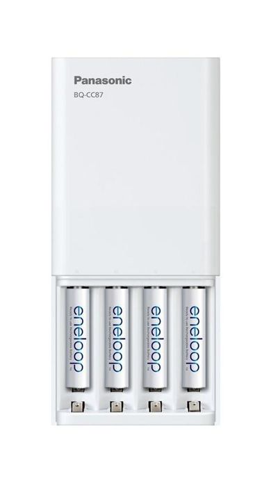 Panasonic, Eneloop, ładowarka, SmartPlus, USB + 4xAA, 2000 mAh