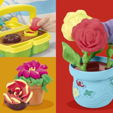 Play-Doh, Kwitnące kwiat, zestaw kreatywny, 5 tub