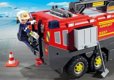 Playmobil, City Action, Pojazd strażacki na lotnisku ze światłem, 5337
