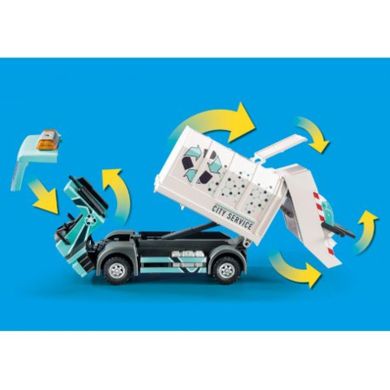 Playmobil, City Life, Śmieciarka z sygnałem świetlnym, 70885