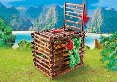 Playmobil, Dinos, Samochód terenowy z działającą wyrzutnią sieci, 9434