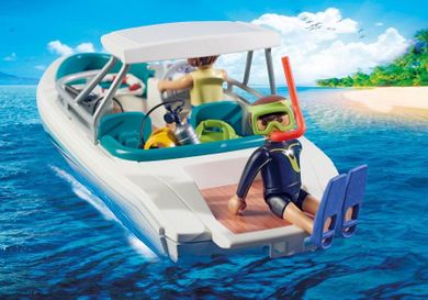 Playmobil, Family Fun, Nurkowie z motorówką, 6981
