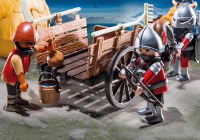Playmobil, Knights, Zamaskowany powóz rycerzy herbu Sokoła, 6005