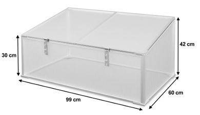 Plonos, mini szklarnia, inspekt, rozsadnik, zielnik, 99-60 cm
