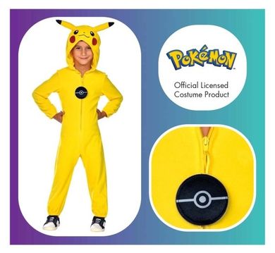 Pokemon Pikachu, strój dla dzieci, rozmiar122/128
