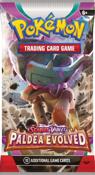 Pokemon TCG: Scarlet & Violet, Paldea Evolved, Booster, gra karciana, dodatek, 1 szt.