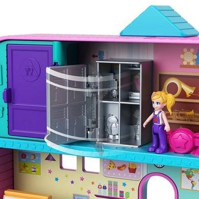 Polly Pocket, Pollyville, Szkoła, zestaw do zabawy z mikrolalkami i akcesoriami