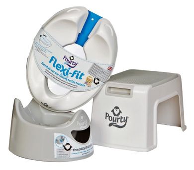 Pourty, Flexi-Fit, nakładka na sedes, szara