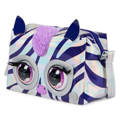 Purse Pets, interaktywna metaliczna torebka, Magic Zebra