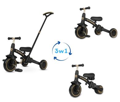 Qplay, Stager, rowerek 3-kołowy 3w1, Platinum