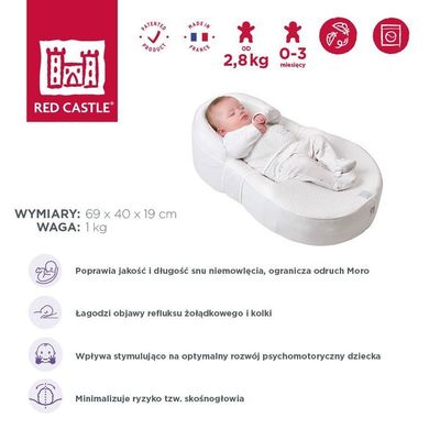 Red Castle, Cocoonababy, zestaw: ergonomiczny materac dla niemowląt + prześcieradło, 2 szt.