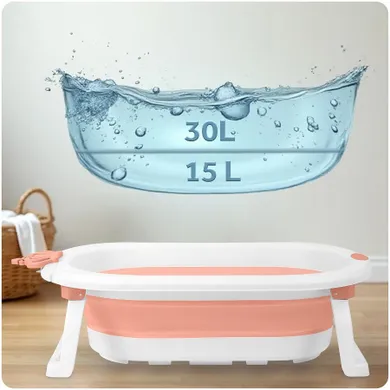 Ricokids, RK-286, wanienka składana z wkładką, biało-różowa