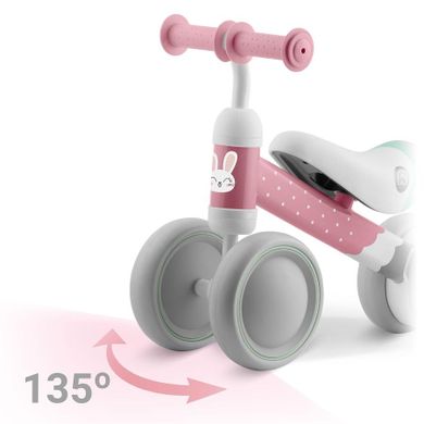 Ricokids, rowerek biegowy dla dzieci, trójkołowy, różowy