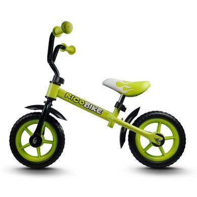 Ricokids, rowerek biegowy, stalowa rama, 10 cali, zielony