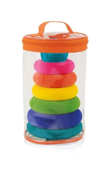Rubbabu, układanka edukacyjno-sensoryczna, piramida z piłką