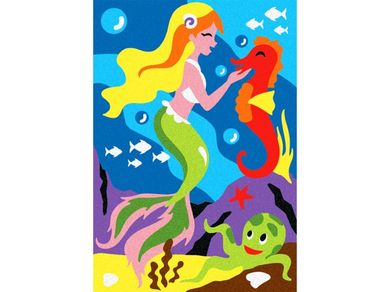 Sabbiarelli, Syreny, album do kolorowania magicznym piaskiem, 5+