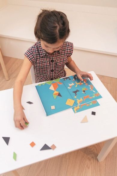 Scratch, Tangram, magnetyczna układanka, kształty i kolory