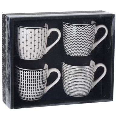 Siaki Collection, kubek porcelanowy, 0,22l, 4 szt.