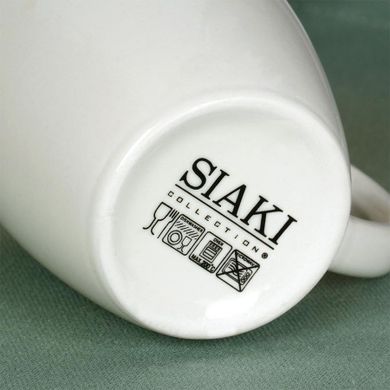 Siaki Collection, kubek, porcelanowy, biały, 200 ml