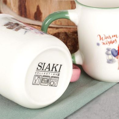 Siaki Collection, kubki świąteczne, porcelanowe, 200 ml, 4 szt.