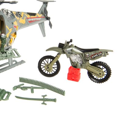 Smiki, Armed Forces, helikopter wojskowy i motor z żołnierzem, dźwięk i światło