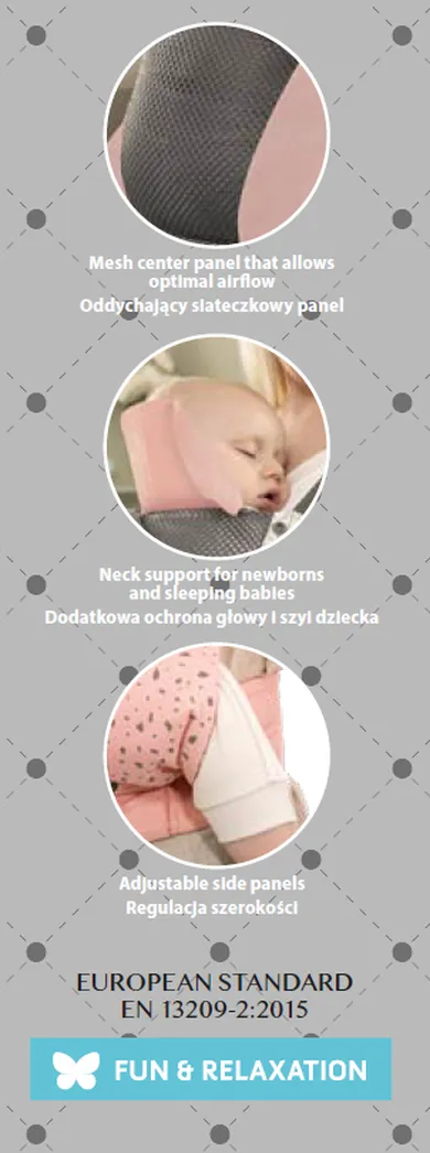 Smiki, KeepMeClose, nosidło ergonomiczne, szare