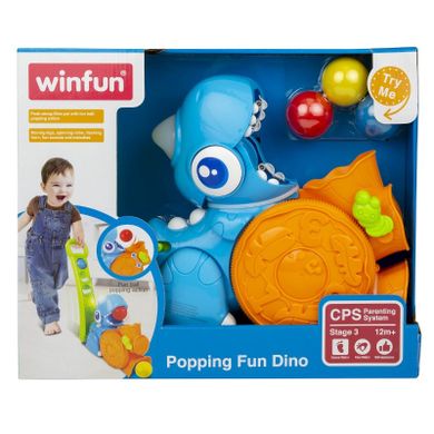 Smily Play, dinozaur, pchacz z piłeczkami