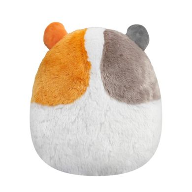 Squishmallows, Fuzzamallows, Medium Plush, Everett Brown And White ...