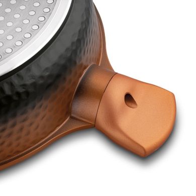 Starke Pro, Texture Copper, patelnia z pokrywą, 28-8 cm