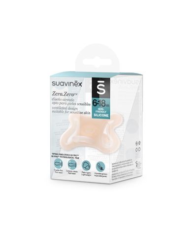 Suavinex, SX Pro, Zero Zero, smoczek fizjologiczny, silikonowy, 6-18 m