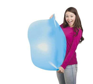 Super Wubble, bańkopiłka bez pompki, niebieska