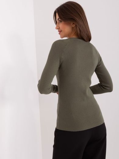 Sweter damski, khaki, P-M