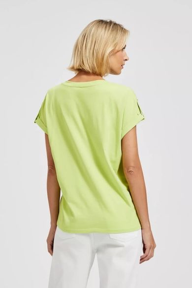 T-shirt damski, zielony, Moodo