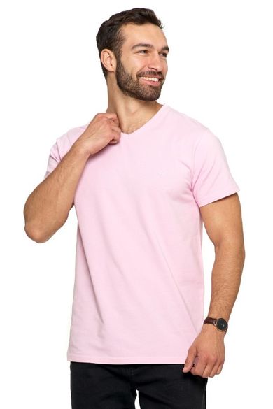 T-shirt męski, różowy, Moraj