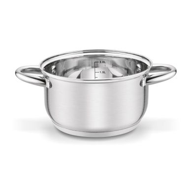 Tadar, garnek stalowy z pokrywką 18 cm, 2.6l, Cori