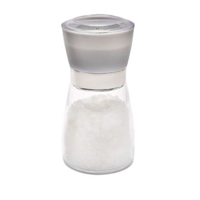 Tadar, szklany młynek ręczny do soli i pieprzu, szary, 170 ml