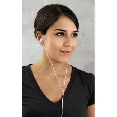 Thomson, Słuchawki dokanałowe z mikrofonem EAR3203W, Białe