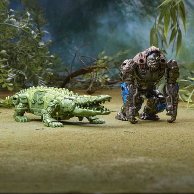 Transformers, Rise of the Beasts, Beast Combiner, Optimus Primal i Skullcruncher, figurki, 13 cm, 2 szt.