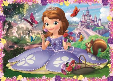 Trefl, Jej Wysokość Zosia, W świecie księżniczki Zosi, puzzle 4w1