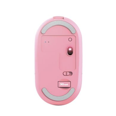 Trust, mysz, Puck Wireless Rechargeable, Pnk