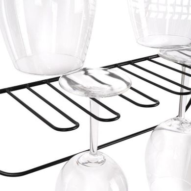 Vilde, wieszak ścienny, metalowy czarny, 31-11-60 cm
