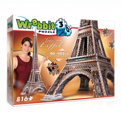 Wrebbit, Wieża Eiffla, puzzle 3D, 816 elementów