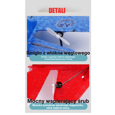 Zdalnie sterowany samolot latający, 2.4GHZ, żółty, ZY-320