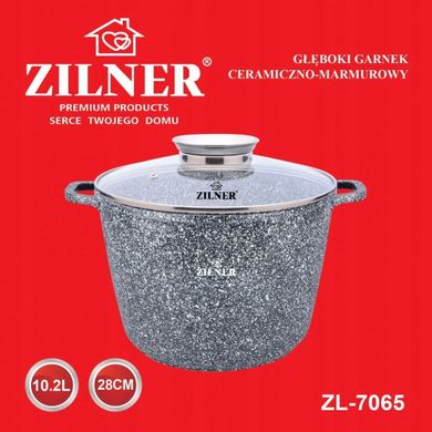 Zilner, garnek marmurowy, 10l, 28 cm